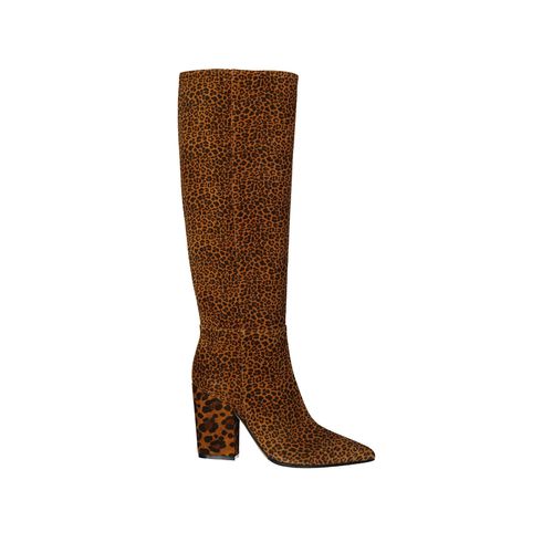 Leopard-print Leather Boots - Sergio Rossi - Modalova