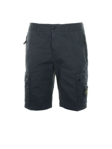 Cargo Bermuda With Large Pockets And Logo - Stone Island - Modalova