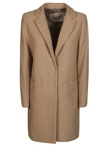 Herno Sequined Long-sleeved Coat - Herno - Modalova