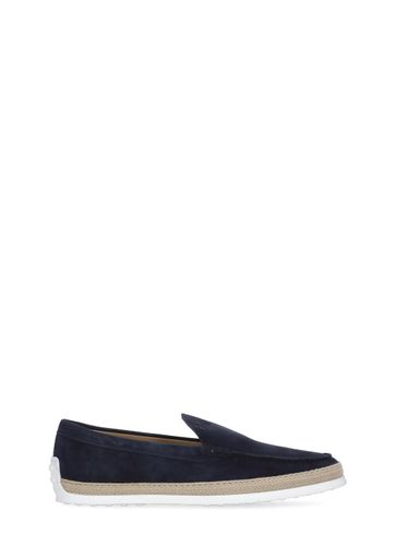 Suede Slip-on With Rafia Insert - Tod's - Modalova