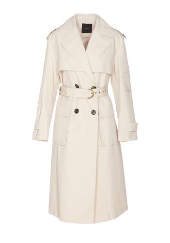 Belted Double-breasted Trench Coat - Pinko - Modalova