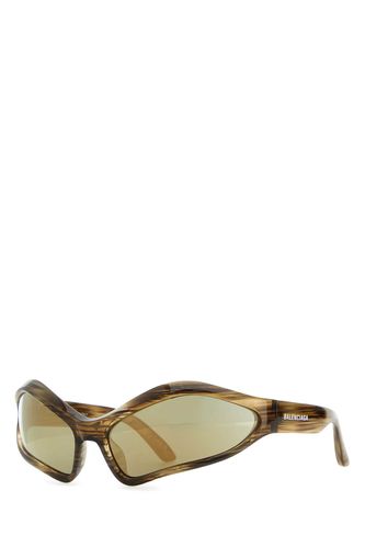 Multicolor Acetate Fennec Oval Sunglasses - Balenciaga - Modalova