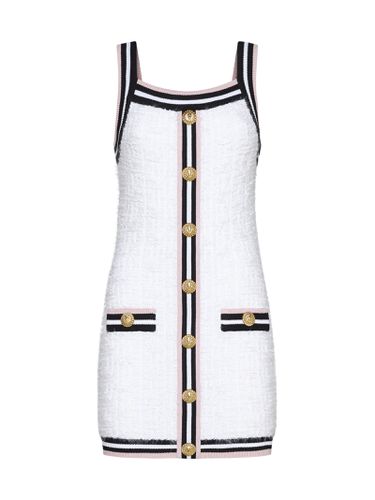 Balmain Monogram Knit Mini Dress - Balmain - Modalova