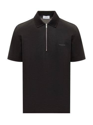 Ferragamo Cotton Pique Polo Shirt - Ferragamo - Modalova