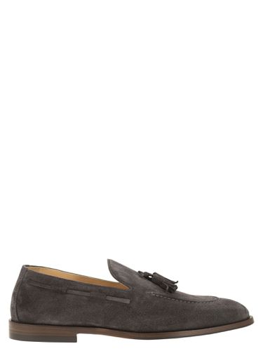 Suede Moccasins With Tassels - Brunello Cucinelli - Modalova