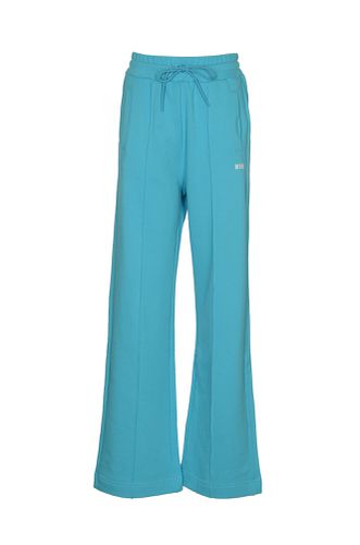 MSGM Flared Leg Logo Track Pants - MSGM - Modalova