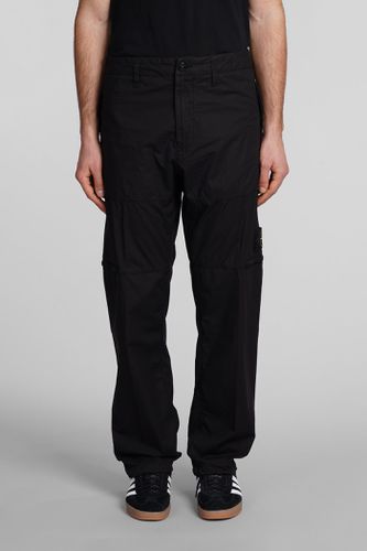 Stone Island Pants In Black Cotton - Stone Island - Modalova