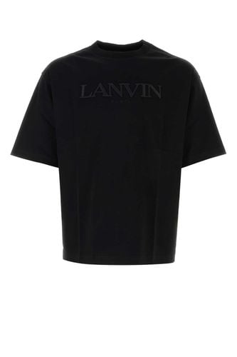 Lanvin Black Cotton T-shirt - Lanvin - Modalova