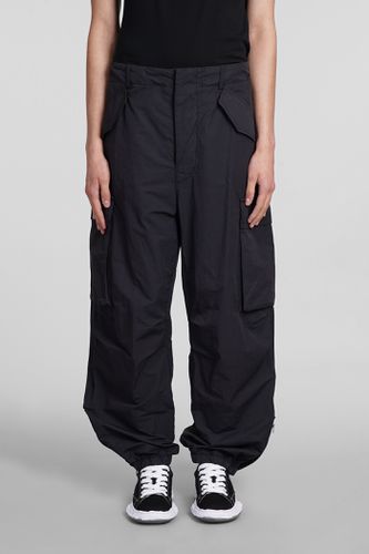 Laneus Pants In Black Cotton - Laneus - Modalova