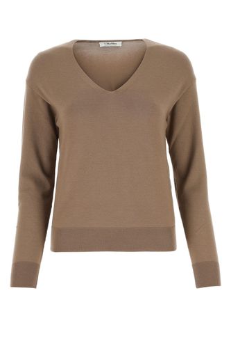 Camel Stretch Wool Blend Alghero Sweater - 'S Max Mara - Modalova