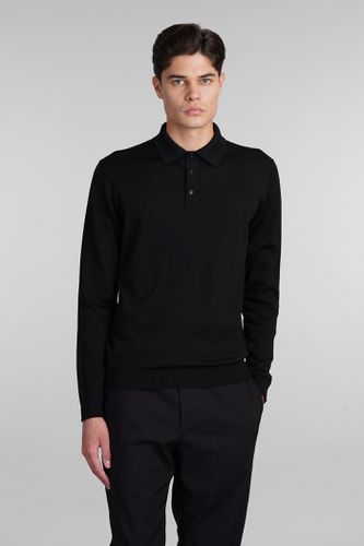 Roberto Collina Polo In Black Wool - Roberto Collina - Modalova