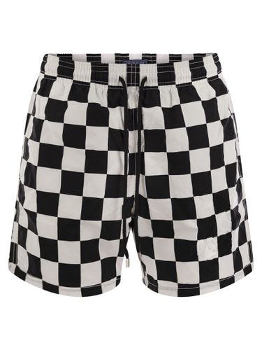 Swim Shorts With Checkered Pattern - Vilebrequin - Modalova