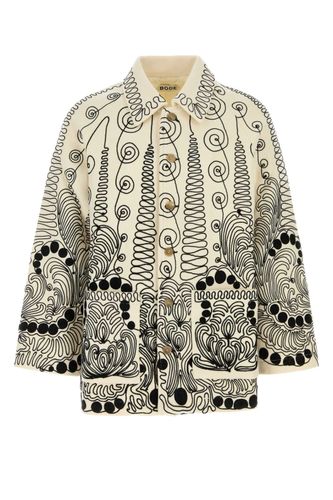 Bode Embroidered Wool Coat - Bode - Modalova