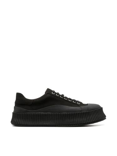 Low Laced Sneakers With Vulcanized Rubber Sole - Jil Sander - Modalova