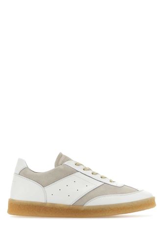 Two-tone Leather And Suede Sneakers - MM6 Maison Margiela - Modalova