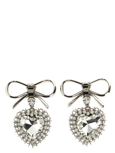 Alessandra Rich Metal Bow Earrings - Alessandra Rich - Modalova