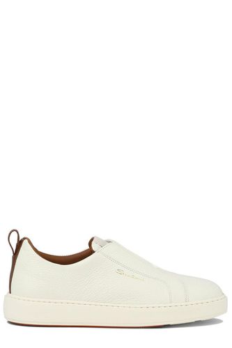 Santoni Round Toe Slip-on Sneakers - Santoni - Modalova