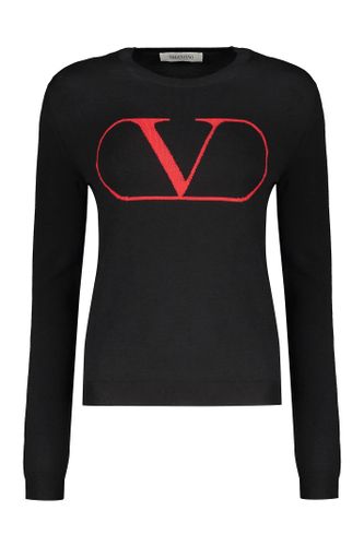 Long Sleeve Crew-neck Sweater - Valentino Garavani - Modalova