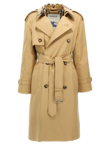 Burberry Gabardine Long Trench Coat - Burberry - Modalova