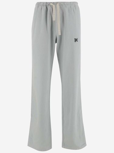 Cotton Blend Track Pants With Logo - Palm Angels - Modalova