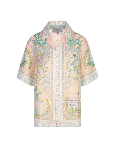 Casablanca Vase Linen Shirt - Casablanca - Modalova