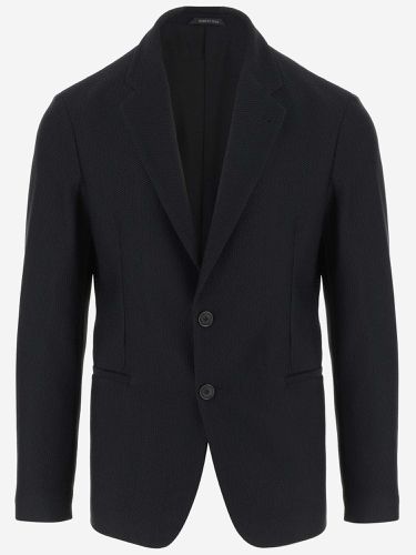 Stretch Jersey Jacket - Giorgio Armani - Modalova