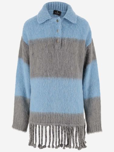 Etro Fringed Striped Long Sweater - Etro - Modalova