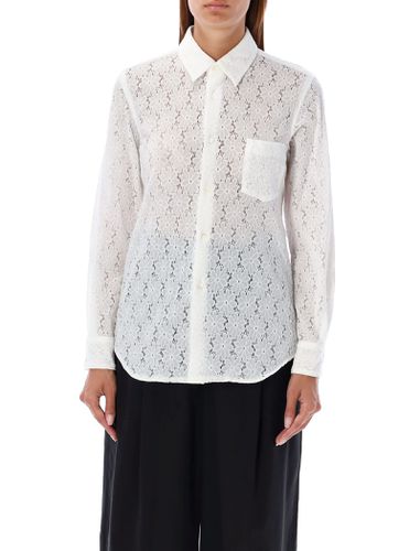 Sheer Lace Button-up Shirt - Comme des Garçons - Modalova