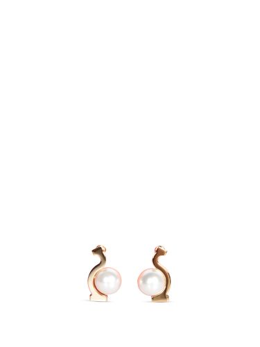 Ferragamo Gold Pearl's Earrings - Ferragamo - Modalova