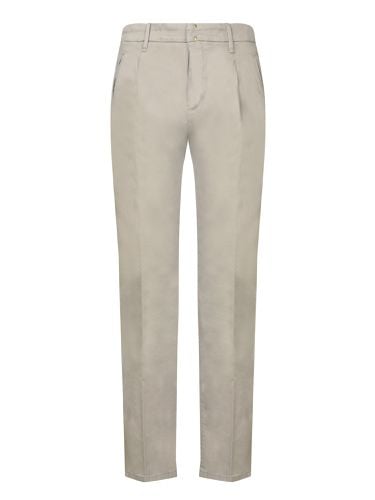 Tailored Taupe Cotton Trousers - Incotex - Modalova