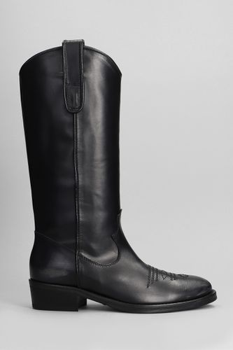 Texan Boots In Leather - Via Roma 15 - Modalova