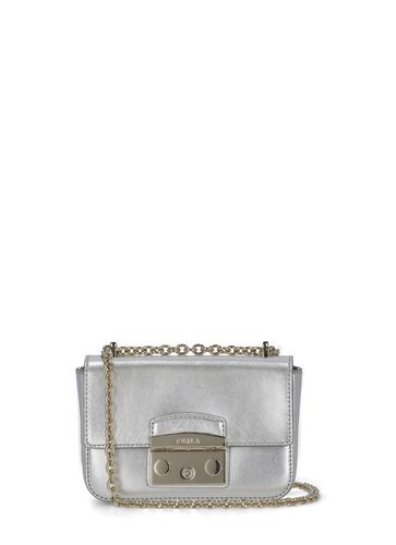 Metallicized Leather Metropolis Bag - Furla - Modalova