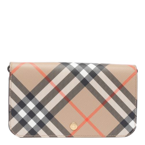 Burberry Check Chain Wallet - Burberry - Modalova