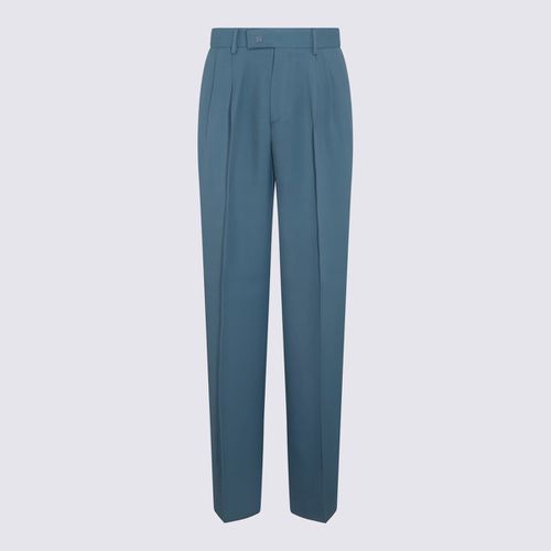 AMIRI Light Blue Viscose Pants - AMIRI - Modalova