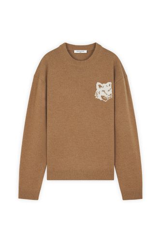 Fox Head Intarsia Comfort Jumper - Maison Kitsuné - Modalova