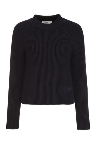 Long Sleeve Crew-neck Sweater - Ami Alexandre Mattiussi - Modalova