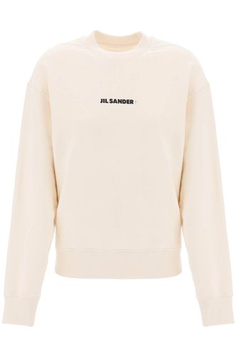 Crew-neck Sweatshirt With Logo Print - Jil Sander - Modalova