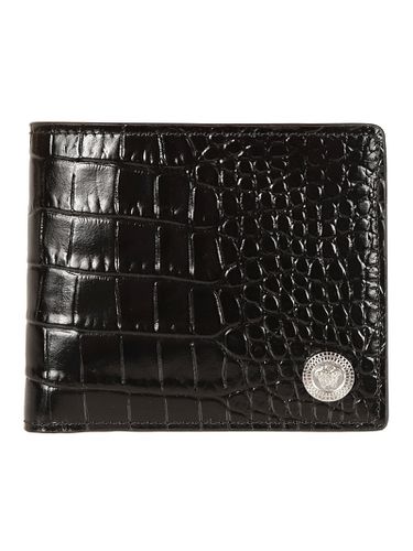 Versace Logo Plaque Bifold Wallet - Versace - Modalova