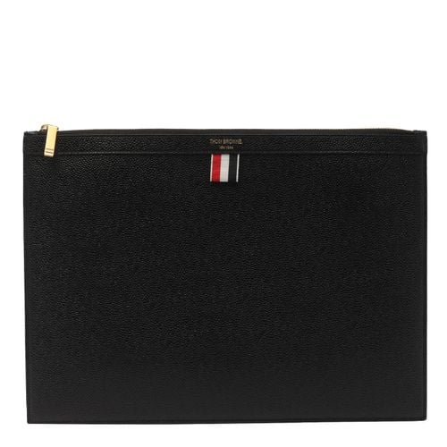 Medium Document Holder With Iconic Logo - Thom Browne - Modalova