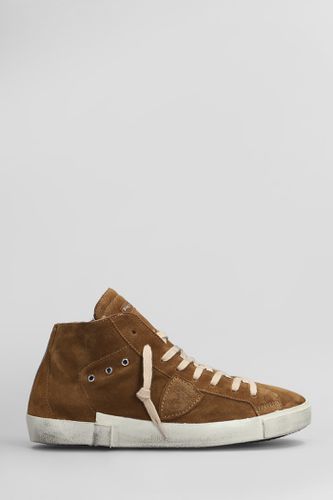 Prsx High Sneakers In Leather Color Suede - Philippe Model - Modalova