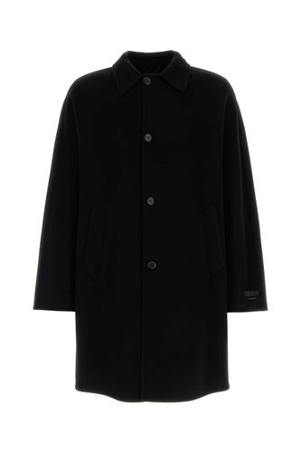 Prada Black Cashmere And Wool Coat - Prada - Modalova