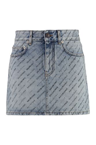 Balenciaga Denim Mini Skirt - Balenciaga - Modalova