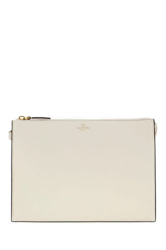 Leather Clutch - Valentino Garavani - Modalova