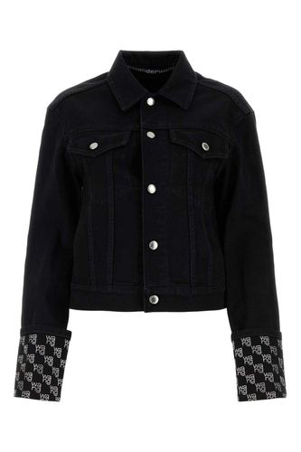 Long Sleeved Embellished Denim Jacket - Alexander Wang - Modalova