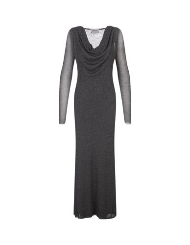 Long Dress With Draped Neckline - Blumarine - Modalova