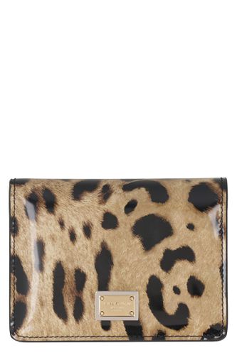 Printed Leather Wallet - Dolce & Gabbana - Modalova