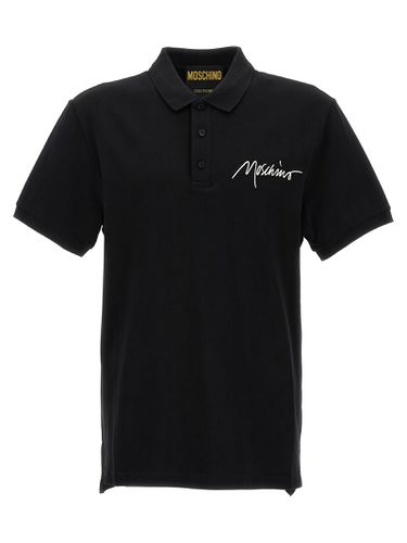 Moschino Logo Embroidery Polo Shirt - Moschino - Modalova