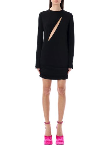 Versace Slashed Mini Dress - Versace - Modalova