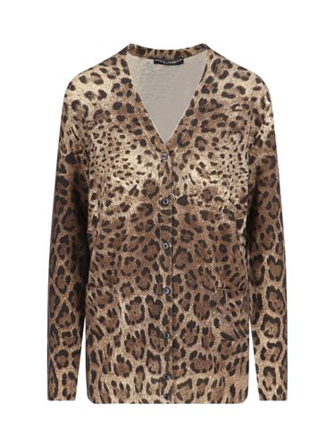 Leopard Printed Cardigan - Dolce & Gabbana - Modalova