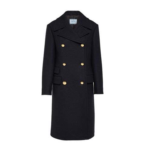 Prada Double-breasted Wool Coat - Prada - Modalova